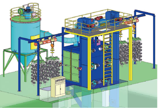 吊鉤通過(guò)式拋丸機(jī)